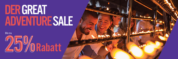 The Great Adventure Sale - Up to 25% Off
